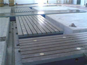 為上海汽車廠提供的組裝鑄鐵平臺(tái)